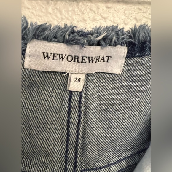 #365 WeWoreWhat frayed high rise denim jeans size 26 - Picture 5 of 5